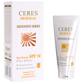 Ceres Dermal Defensive Series Sun Screen Plus White SPF 50